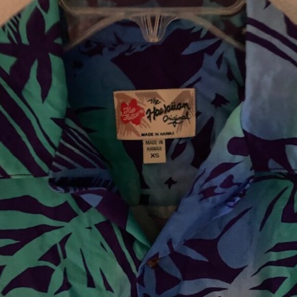 HILO HATTIE HAWAIIAN ALOHA RESORT WEAR ORIGINAL MADE IN HAWAII BLUES GREEN NEW L - Picture 6 of 12